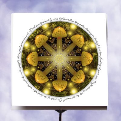 mushroom Halloween card